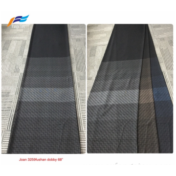 Dubai Formal Black Polyester Rayon Fushan Stripe Fabric